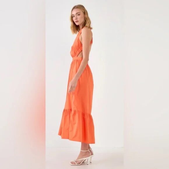 🍊 English Factory Sleeveless Criss-Cross Back Maxi Dress 🍊 - Picture 2 of 11